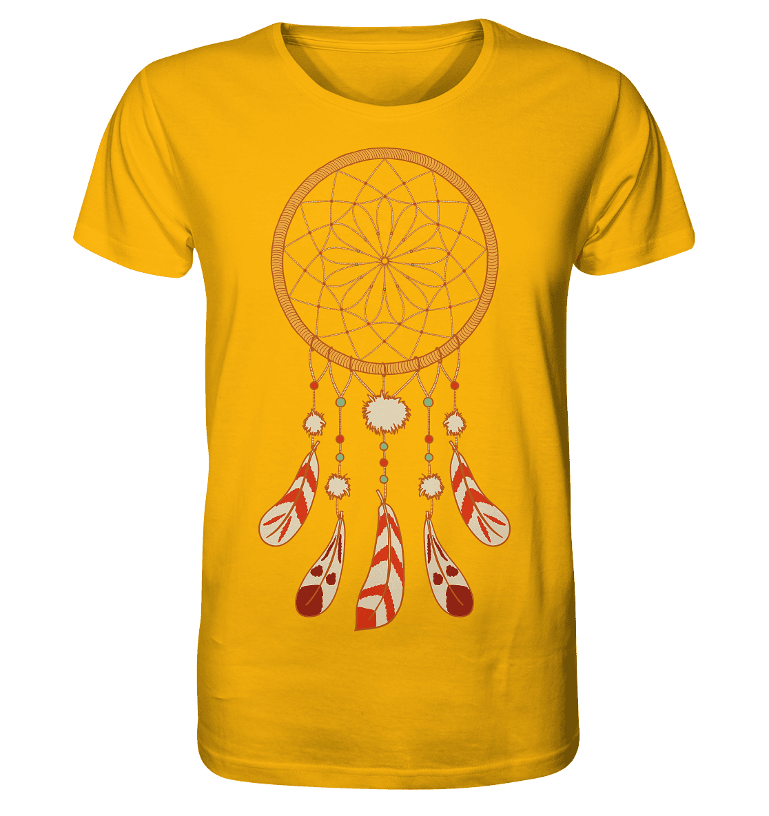 TRAUMFÄNGER - URSPRÜNGLICH INDIANISCHE SCHUTZAMULETTE Herren T-Shirt Bioqualität