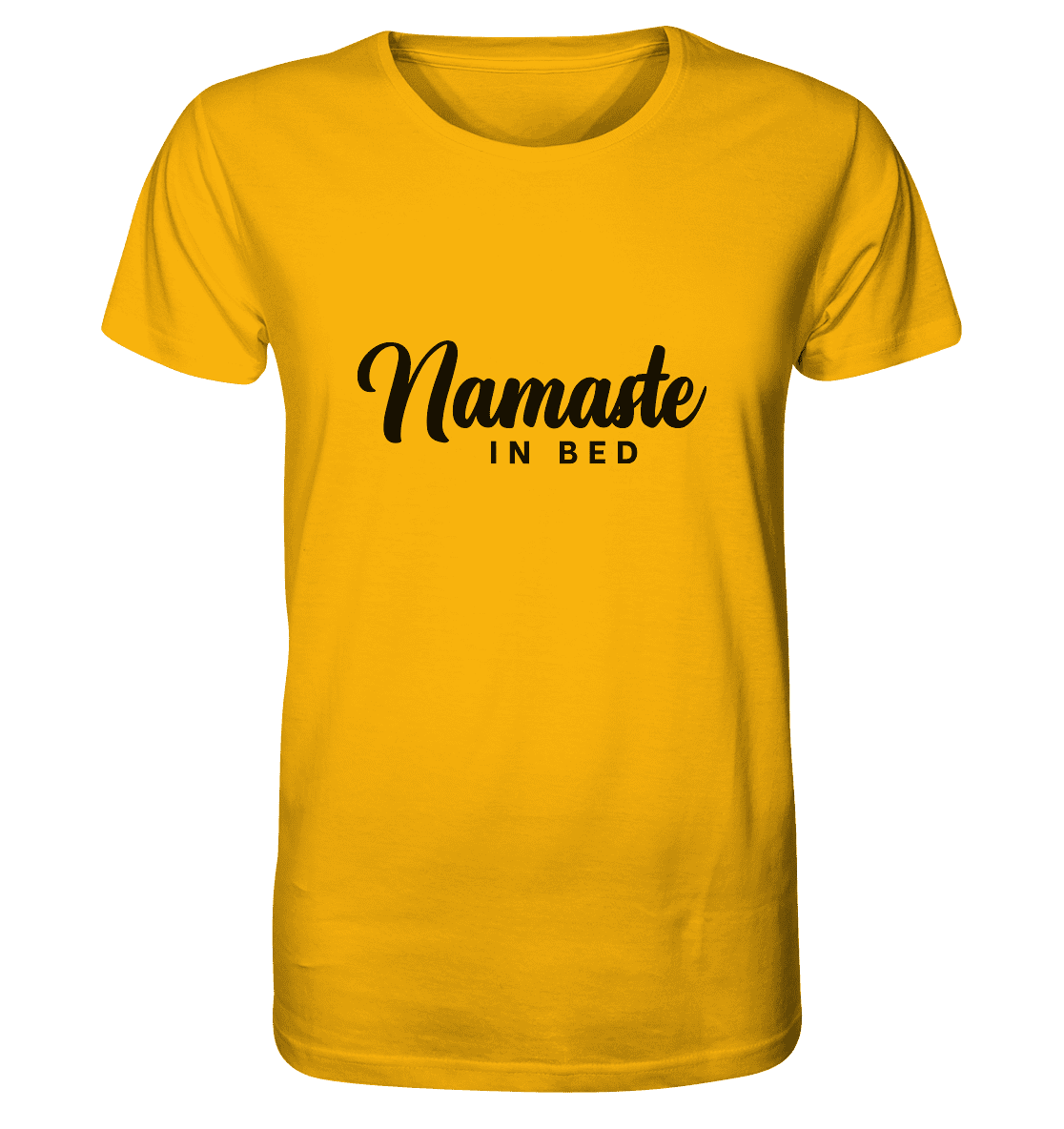 NAMASTE IN BED - Herren T-Shirt Bioqualität