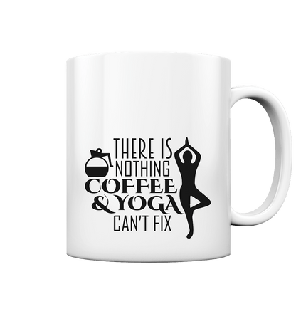 Kaffee & Yoga - Tasse glossy