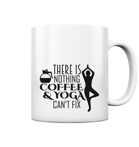 Kaffee & Yoga - Tasse glossy