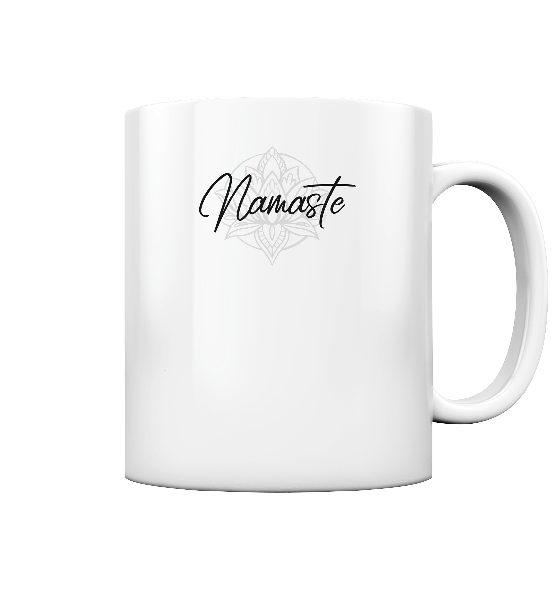 NAMASTE DIE BLUME DES LEBENS! - Tasse glossy