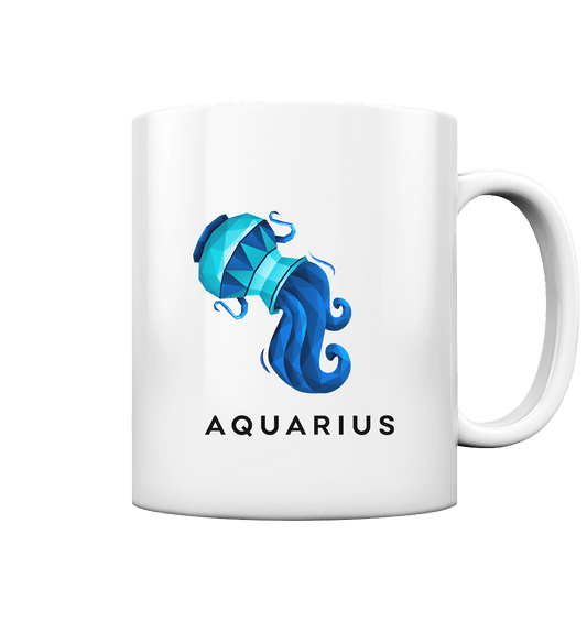 Wassermann Sternzeichen (Aquarius)   - Tasse glossy