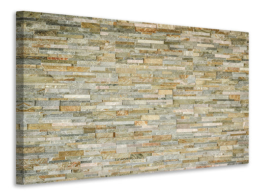 Leinwandbild Edle Steinmauer