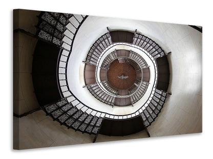 Leinwandbild Beeindruckende Wendeltreppe