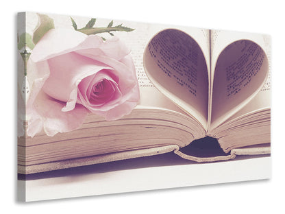 Leinwandbild Das Buch der Liebe