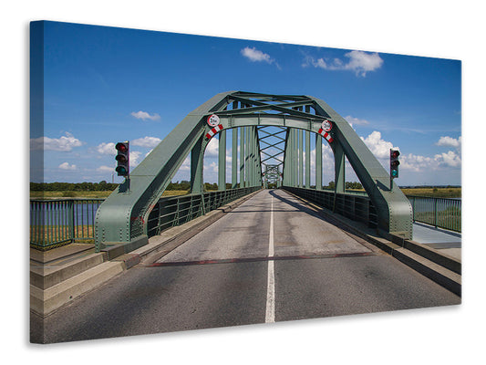 Leinwandbild Die Klappbrücke