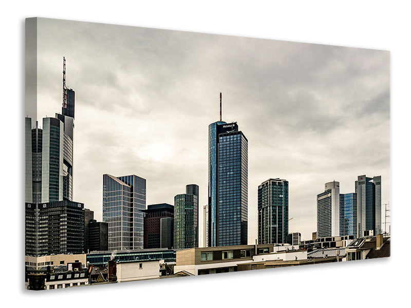 Leinwandbild Skyline Frankfurt Deutschland