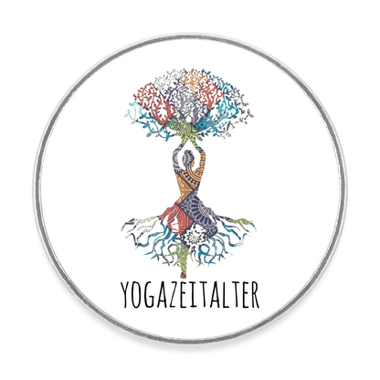 Yogazeitalter - Kühlschrankmagnet - weiß