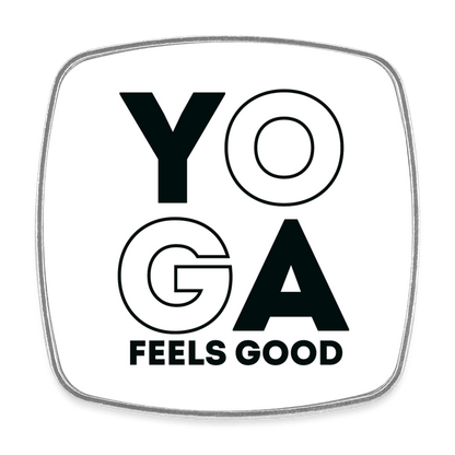 Yoga Feels Good - Kühlschrankmagnet - weiß