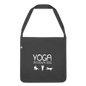 Hunde lieben Yoga - Schultertasche - Schwarz meliert